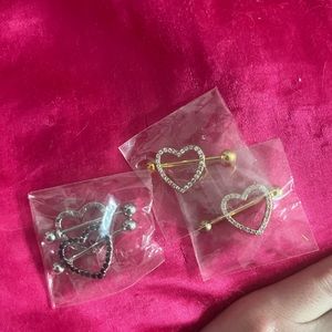 NWT Nipple rings